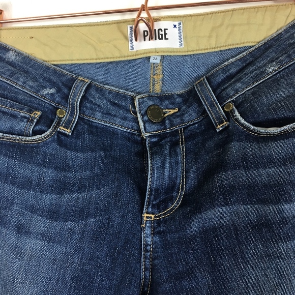 Paige Jimmy Jimmy Crop 26 Blue Jeans O/MR - Picture 5 of 8